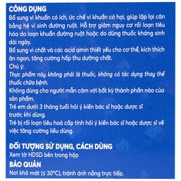 Cốm vi sinh Bioacimin Gold Meracine cân bằng hệ vi sinh đường ruột, giảm nguy cơ rối loạn tiêu hóa (30 gói)