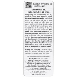 Gel bôi dịu da, ngăn ngừa tiết nhờn Canova Rivescal Ds Soothing Gel Siflarma 50ml