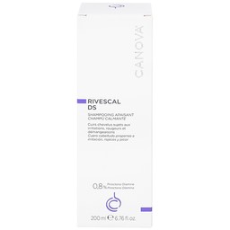 Dầu gội dịu da Canova Rivescal DS Soothing Shampoo ngừa tiết bã nhờn, giảm kích ứng cho da đầu nhạy cảm, gàu (200ml)