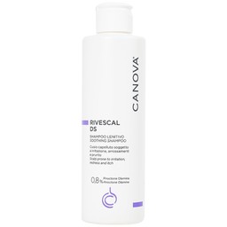Dầu gội dịu da Canova Rivescal DS Soothing Shampoo ngừa tiết bã nhờn, giảm kích ứng cho da đầu nhạy cảm, gàu (200ml)