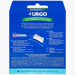 Băng cá nhân Urgo Brulures Waterproof 10x7cm (4 miếng) tiệt trùng, chống thấm nước