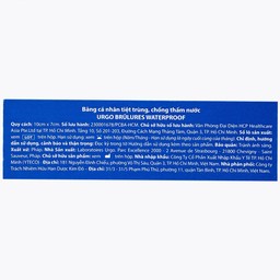 Băng cá nhân Urgo Brulures Waterproof 10x7cm (4 miếng) tiệt trùng, chống thấm nước