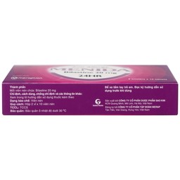 Thuốc Menida 20mg Merap điều trị viêm mũi dị ứng (2 vỉ x 10 viên)