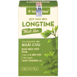 Bột khử mùi Longtime Sao Thái Dương giúp khử và hạn chế mồ hôi, hết ngứa (18g)
