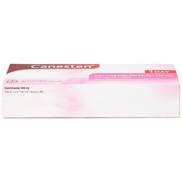 Viên đặt âm đạo Canesten 1 Day 500mg Bayer điều trị viêm âm đạo và cơ quan sinh dục ngoài (1 vỉ x 1 viên)