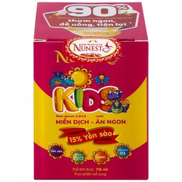 Nước Yến Sào Cao Cấp Cho Trẻ Em Nunest Kid Lốc 3+1 (70ml)