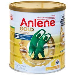 Sữa Anlene Gold 5X hương vani tăng cường sức khỏe cơ-xương-khớp dành cho người trên 40 tuổi (800g)