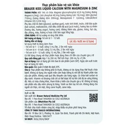 Siro hỗ trợ xương răng phát triển chắc khỏe cho bé Kids Liquid Calcium with Magnesium And Zinc (200ml)
