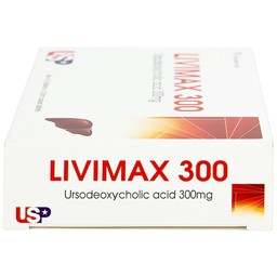 Thuốc Livimax 300 US Pharma điều trị xơ gan ứ mật nguyên phát (3 vỉ x 10 viên)