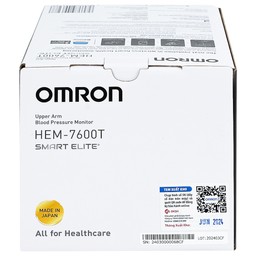 Máy đo huyết áp bắp tay không dây Omron HEM 7600T hỗ trợ đo huyết áp, nhịp tim