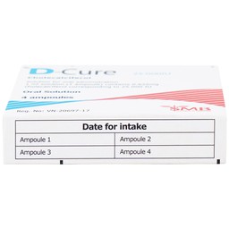 Dung dịch D-Cure 25000IU SMB phòng và điều trị thiếu vitamin D (1 vỉ x 4 ống)