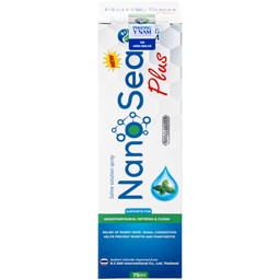 Xịt mũi muối biển Nano Sea Plus người lớn 75ml giúp làm sạch, thông mũi họng