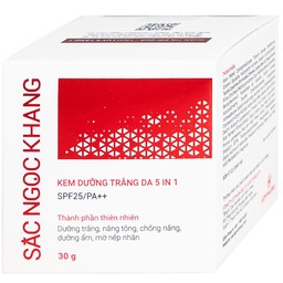 Kem dưỡng trắng da 5 in 1 SPF25/PA++ Sắc Ngọc Khang HTP 30g giúp nâng tông, hiệu chỉnh màu da