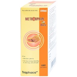 Siro Methorphan Bee Traphaco hỗ trợ giảm ho, giảm đờm, viêm họng (100ml)