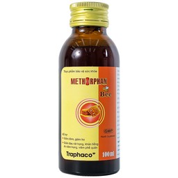 Siro Methorphan Bee Traphaco hỗ trợ giảm ho, giảm đờm, viêm họng (100ml)