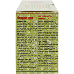 Dầu Nhị Thiên Đường 7ml dùng khi bị cảm mạo phong hàn, sổ mũi (10 chai)