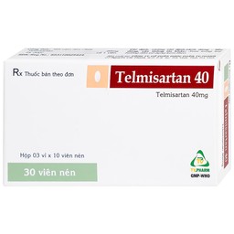 Thuốc Telmisartan 40 TV.Pharm điều trị tăng huyết áp (3 vỉ x 10 viên)