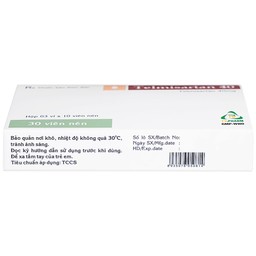 Thuốc Telmisartan 40 TV.Pharm điều trị tăng huyết áp (3 vỉ x 10 viên)