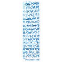 Sữa rửa mặt Cetaphil Hydrating Foaming Cream Cleanser dưỡng ẩm, làm sạch nhẹ nhàng cho da mặt (236ml)