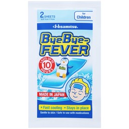 Miếng dán hạ sốt Bye Bye Fever For Children Hisamitsu (8 gói x 2 miếng) dùng cho trẻ trên 2 tuổi