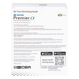 Máy đo đường huyết Nipro Premier Alpha hỗ trợ theo dõi, kiểm soát lượng đường trong máu