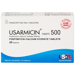 Thuốc Usarmicin Tablets 500 UsarichPharm điều trị nhiễm khuẩn đường tiết niệu (2 vỉ x 10 viên)