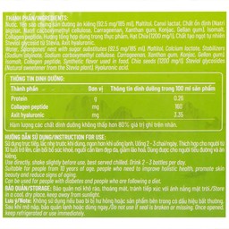 Nước Yến Sào Cao Cấp Nunest Detox Hạt Chia 5% Yến (6 chai x 185ml)