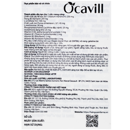 Viên uống Ocavill hỗ trợ tăng cường chức năng gan, giải độc gan, bảo vệ gan (4 vỉ x 15 viên)