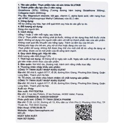 Thực phẩm bảo vệ sức khoẻ Glutasi giúp làm đẹp da, chống lão hóa (60 viên)