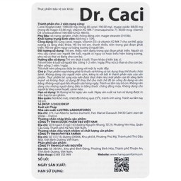 Viên uống giúp xương và răng chắc khỏe, giảm nguy cơ loãng xương Dr. Caci Ocavill (60 viên)