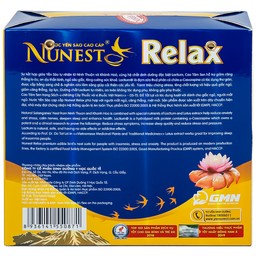 Nước Yến Sào Cao Cấp Nunest Relax - Ngủ Ngon, Giảm Căng Thẳng Mệt Mỏi (6 hũ x 70ml)