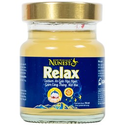 Nước Yến Sào Cao Cấp Nunest Relax - Ngủ Ngon, Giảm Căng Thẳng Mệt Mỏi (6 hũ x 70ml)