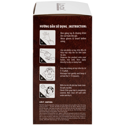 Gội phủ bạc Healthy&Lively Color Shampoo Lavox H4 màu nâu cà phê (10 gói x 30ml)