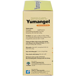 Hỗn dịch uống Yumangel Yuhan kháng acid và cải thiện loét dạ dày - tá tràng (20 gói x 15ml) 