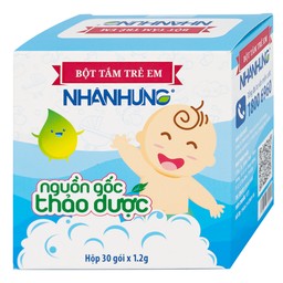 Bột Pha Nước Tắm Cho Trẻ Em Nhân Hưng (30 gói)