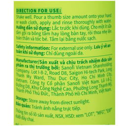 Sữa tắm gội cho bé Lactacyd Milky Baby Sanofi bảo vệ và nuôi dưỡng da (500ml)
