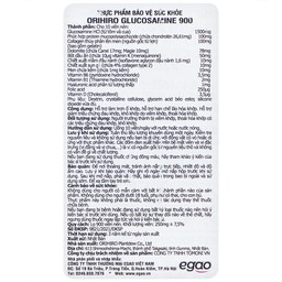 Viên uống hỗ trợ làm trơn ổ khớp hạn chế lão hóa khớp Orihiro Glucosamine (900 viên)