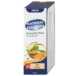 Dung dịch vệ sinh phụ nữ khử mùi Natural Feminine Curcumin Wash 100ml