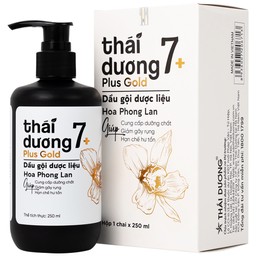 Dầu gội dược liệu Thái Dương 7 Plus Gold ngừa rụng tóc, giảm ngứa 250ml