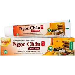 Kem đánh răng dược liệu Ngọc Châu bảo vệ lợi, chắc răng, làm bền thành mạch, chống tụt lợi, chảy máu chân răng (100g)