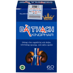 Viên uống Bài Thạch Kingphar lợi tiểu, hỗ trợ giảm nguy cơ viêm đường tiết niệu (60 viên)