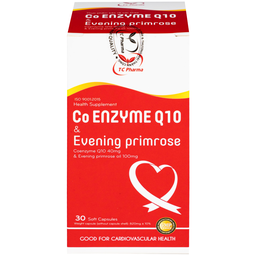 Viên uống Co Enzyme Q10 & Evening primrose Thành Công hỗ trợ chức năng tim mạch (30 viên)