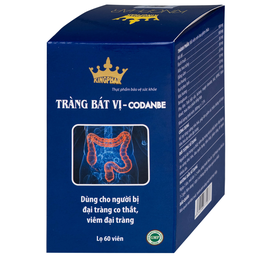 Viên uống hỗ trợ tăng cường tiêu hóa cho người viêm đại tràng Tràng Bát Vị-Codanbe Kingphar (60 viên)
