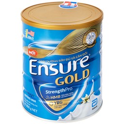 Sữa tăng cường sức khỏe khối cơ tăng miễn dịch Ensure Gold StrengthPro hương vani ít ngọt (800g)