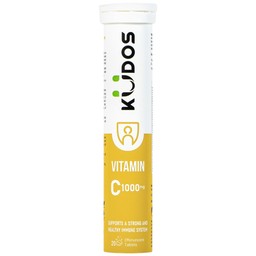 Viên sủi giúp bổ sung vitamin C cho cơ thể Kudos Vitamin C 1000mg hương chanh (20 viên)