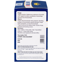 Viên uống hỗ trợ nhuận tràng, hạn chế nguy cơ bị trĩ Qee Tree Kingphar (60 viên)