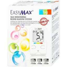 Combo 3 hộp que thử đường huyết Easy Max (25 cái) - tặng máy đo đường huyết Easy Max Tag