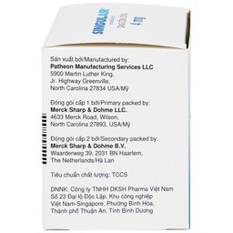 Thuốc Singulair 4mg Organon phòng và điều trị hen phế quản mạn tính (28 gói)