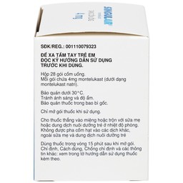 Thuốc Singulair 4mg Organon phòng và điều trị hen phế quản mạn tính (28 gói)