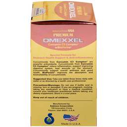 Viên uống Premium Omexxel Curcumin C3 Complex W/Bioperine hỗ trợ cải thiện tiêu hóa (60 viên)